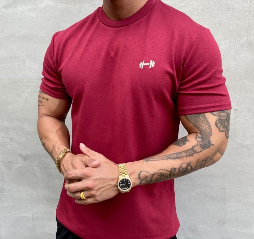 Active Armor "LIFT" Fitted Tee | Burgundy